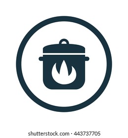 Vector illustration of cooking pan icon