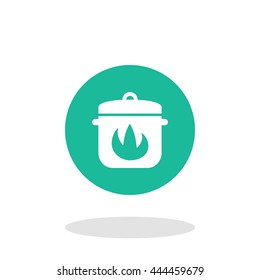 Vector illustration of cooking pan icon