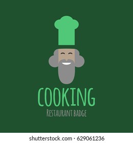 Vector illustration. Cooking restaurant badge. Logo template