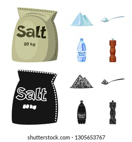 Vector illustration of cooking and sea icon. Set of cooking and baking   stock symbol for web.