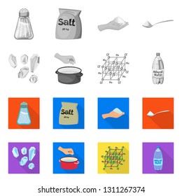 Vector illustration of cooking and sea icon. Collection of cooking and baking   stock symbol for web.