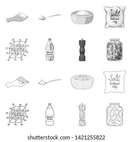 Vector illustration of cooking and sea icon. Set of cooking and baking   stock symbol for web.