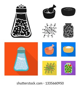 Vector illustration of cooking and sea logo. Collection of cooking and baking   stock vector illustration.