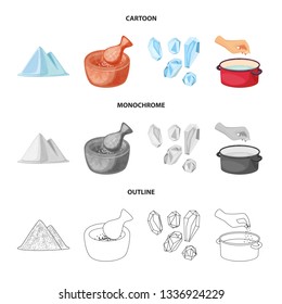 Vector illustration of cooking and sea logo. Set of cooking and baking   vector icon for stock.