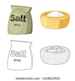Vector illustration of cooking and sea logo. Set of cooking and baking   stock vector illustration.