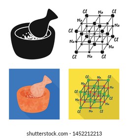 Vector illustration of cooking and sea symbol. Set of cooking and baking stock symbol for web.