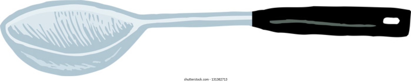 Vector illustration of cooking spoon