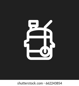 Vector Illustration Of Cooking Symbol On Juicer Outline. Premium Quality Isolated Squeezer Element In Trendy Flat Style.
