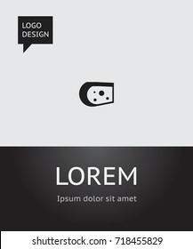 Vector Illustration Of Cooking Symbol On Cheese Icon. Premium Quality Isolated Cheddar Element In Trendy Flat Style.