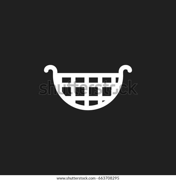 Vector\
Illustration Of Cooking Symbol On Colander Outline. Premium Quality\
Isolated Strainer Element In Trendy Flat\
Style.