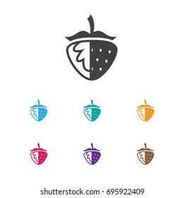 Vector Illustration Of Cookware Symbol On Berry Icon. Premium Quality Isolated Strawberry Element In Trendy Flat Style.