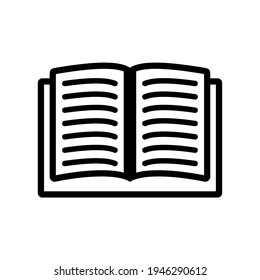 Ilustración vectorial de un libro genial sobre lectura. Diseño de conceptos de conocimiento, aprendizaje y educación sobre un fondo blanco.
