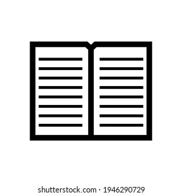 Vector illustration of a cool book on reading. Design of knowledge, learning and education concepts on a white background.