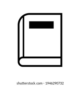 Vector illustration of a cool book on reading. Design of knowledge, learning and education concepts on a white background.