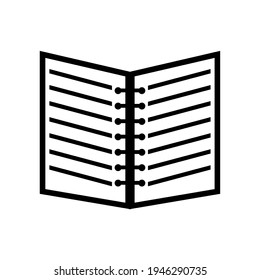 Vector illustration of a cool book on reading. Design of knowledge, learning and education concepts on a white background.