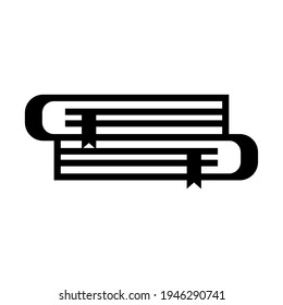 Vector illustration of a cool book on reading. Design of knowledge, learning and education concepts on a white background.