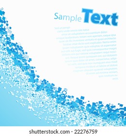 Vector illustration of a cool funky retro design corner with copy space for custom elements or text.