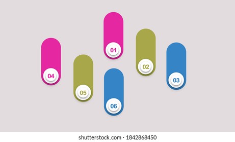 Vector illustration cool information graphic bullet points. option set for business