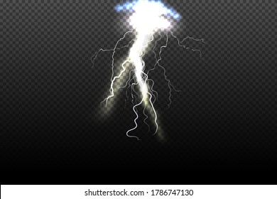 Vector illustration of cool single weather  with cloud and heavy fall rain isolated on black  transparent background.Storm and falling water drops texture.