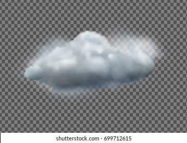 Vector Illustration Of Cool Single Weather Icon With Cloud Floats On Transparent Background