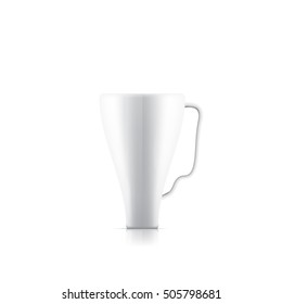 Vector illustration of Cool tea cup over white background
