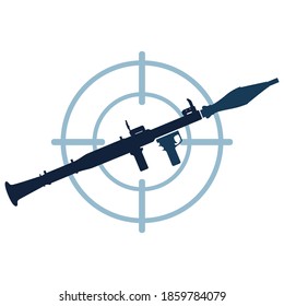 ilustración vectorial de un arma fría o blanco de arma. bueno para logotipo, icono, silueta o símbolo