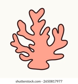 Ilustração vetorial de recife de coral