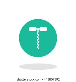 Vector illustration of corkscrew icon