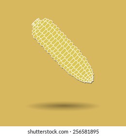 Vector illustration of  Corn color background.