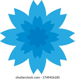 Vektorgrafik einer Kornblume