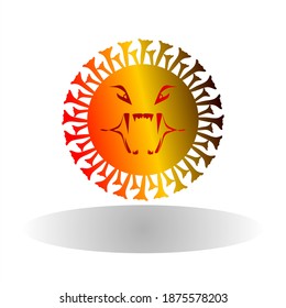 Vector illustration of corona virus 19 in cartoon style