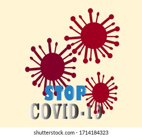 vector illustration of corona virus