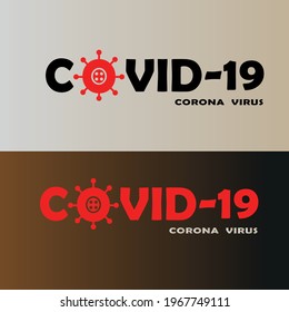 Vector illustration of corona, Corona virus.