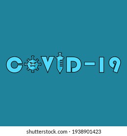 vector illustration of corona virus, doodle vector