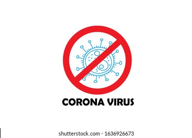 Vector illustration corona virus infection. 2019-nvoc virus.corona virus microbe. corona virus danger, corona cell. disense outbreak