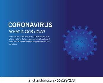 Vector illustration corona virus infection. 2019-nvoc virus.corona virus microbe. corona virus danger, corona cell. disense outbreak