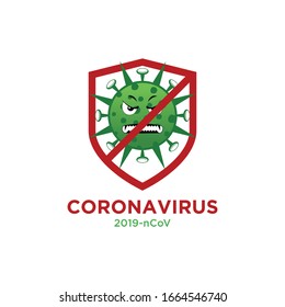 Vector illustration corona virus infection. 2019-nvoc virus.corona virus microbe. corona virus danger, corona cell. disense outbreak