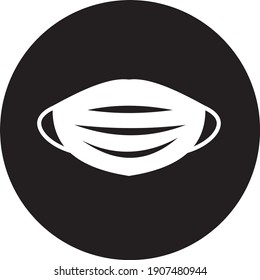 Vektorgrafik des Korona-Virus-Schutzmaske-Symbols