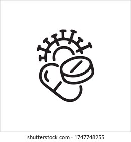 Ilustración vectorial del virus Corona con signo de parada y máscara roja sobre fondo blanco. Brotes de virus pandémicos y coronarios. Máscara para luchar contra el virus Corona.Concepto de lucha contra muchos ataques de virus.