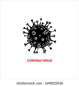 Vector illustration Coronavirus 2019-nCoV with white background