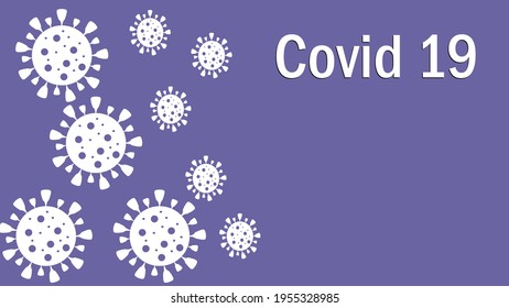 Vector illustration of Coronavirus in Covid 19 pandemic.