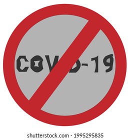 Vector illustration coronavirus Covid-19. Dangerous virus vector illustration.