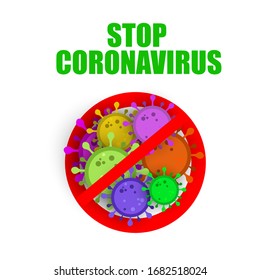 Vector illustration of Coronavirus COVID-19, Stop Corona infographic.