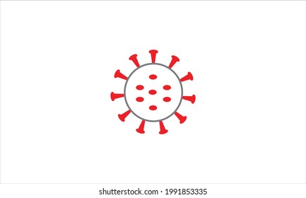 Vector illustration of  coronavirus  COVID-19  symbol icon logo design vector template 
