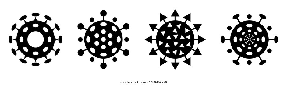 Ilustración vectorial de un coronavirus. COVID-19