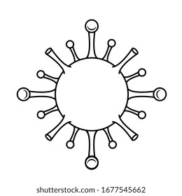 vector illustration of coronavirus in the world