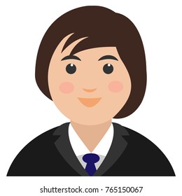 Vector illustration of corporate dress code. Business girl, teacher and secretary in formal clothes. Base wardrobe.