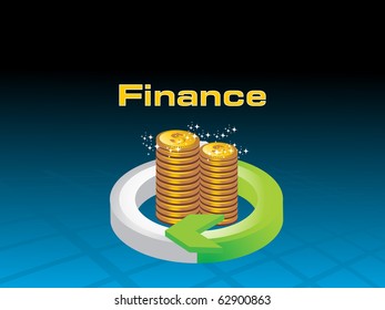 ilustración vectorial de los antecedentes financieros corporativos