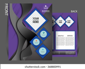  Vector illustration of corporate flyer, brochure, magazine cover design, front and back flyer design can be use for print and publication or marketing purpose.