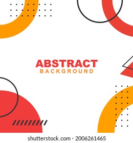 Vector Illustration Corporate identity template  like love abstract background in white, red, and orange color. Good to use for banner, social media template, poster and flyer template, etc.